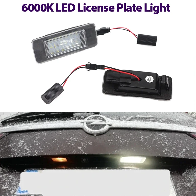 2x Canbus LED oświetlenie tablicy rejestracyjnej dla opla Astra J Sports Tourer J 2010-2015 Zafira Tourer C 2011-2016