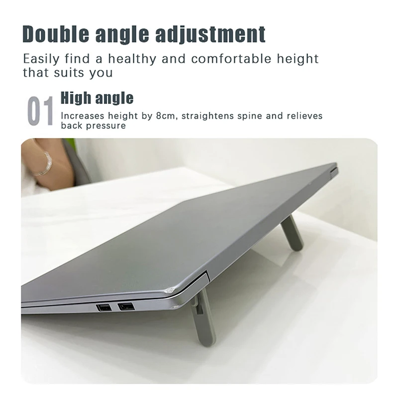 Foldable Laptop Stand Notebook Support Base Holder Laptop Tablet Riser Bracket Universal For Macbook Lenovo Invisible Stands