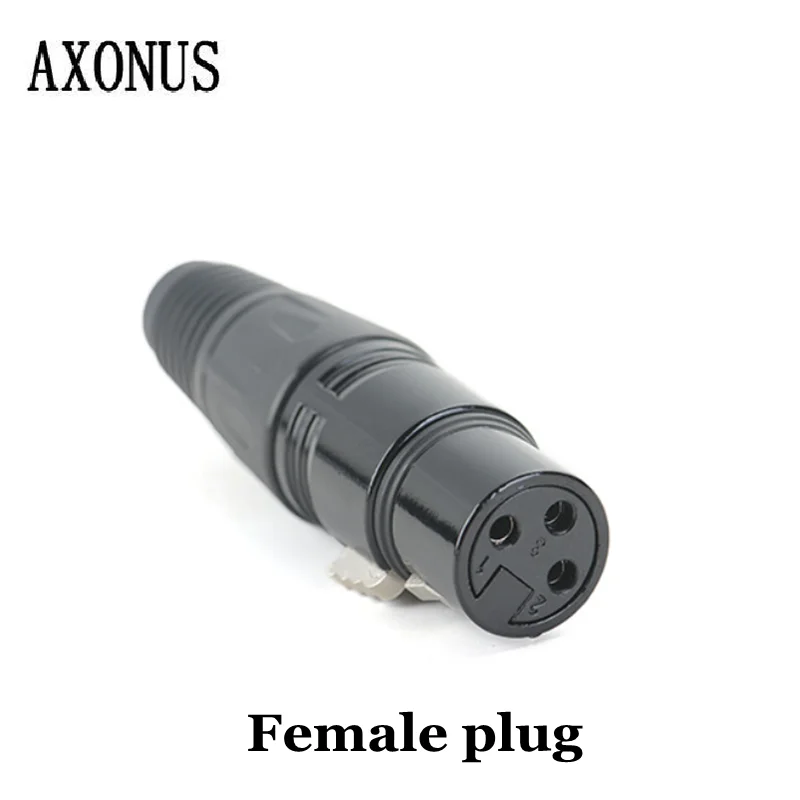 Xuan Black Canon 3-core Male Female Plug Microphone Connector Audio Equipment Microphone XLR Solder Head