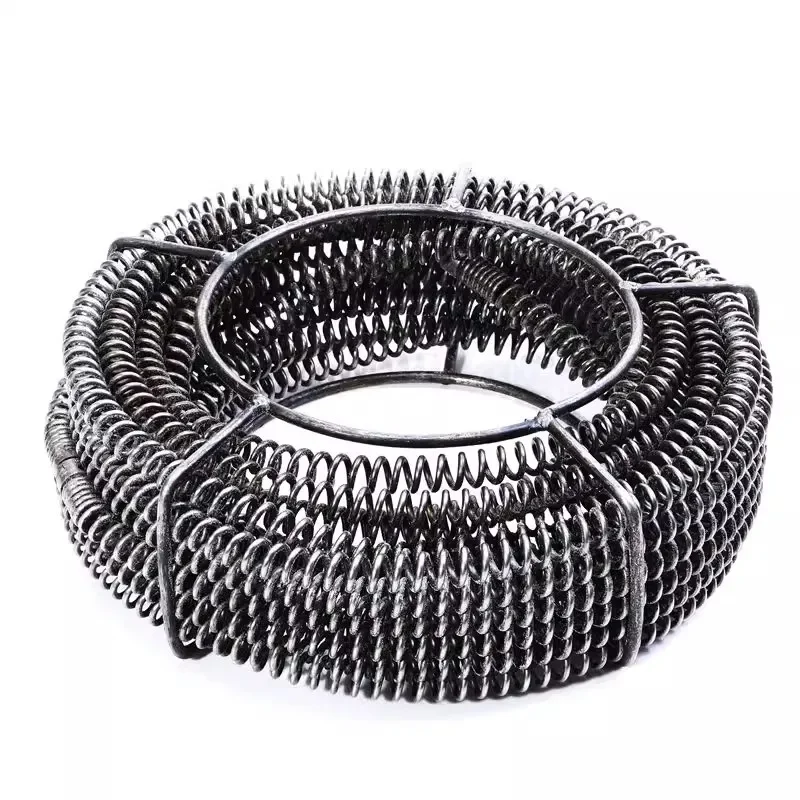 Flexible Drain Cleaning Spring 16mm Pipe Dredger Tool For Kitchen Toilet Floor Drain Professional Sewer Unblocker Pipeline Maint