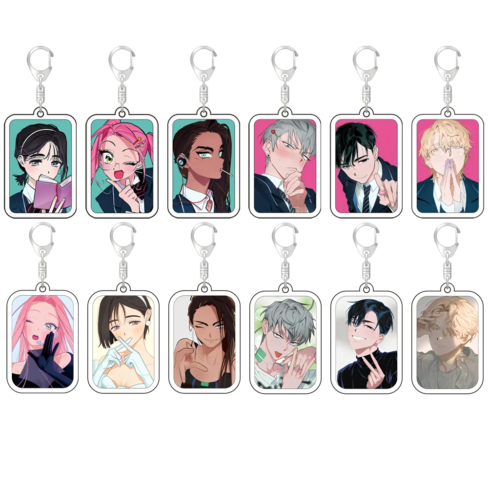 

Popular Anime Alien Stage Chibis Keychains for Womens Accessories Bag Luka Ivan Till Mizi Hyuna Sua Keyrings Jewelry Fans Gifts