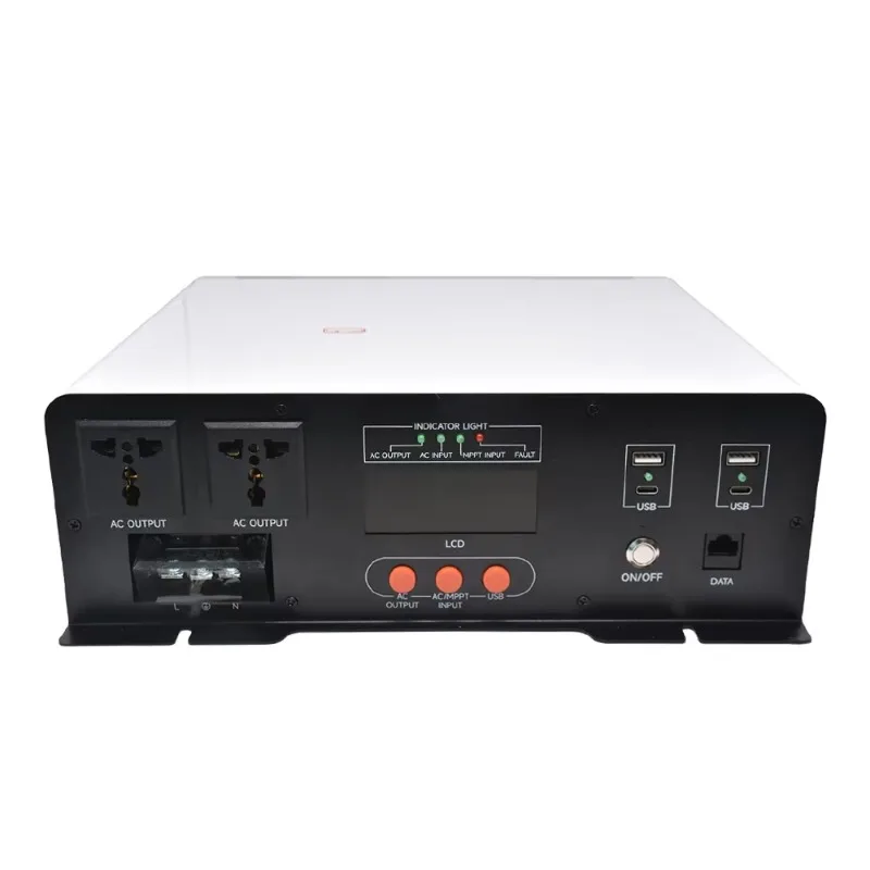 

Hybrid RV Solar Inverter 1.5KW 2KW 3KW 5KW UPS with Pure Sine Wave Vehicle Inverter and USB Type-C Single Phase Output