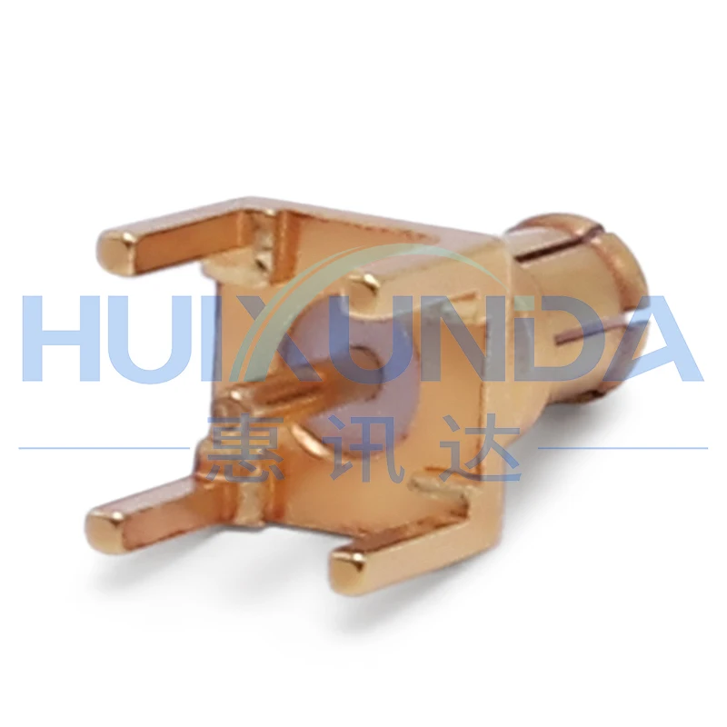 MCX-JE-2 MCX male seat positive four-foot printed board socket shell 0.285UM inner conductor 0.65UM