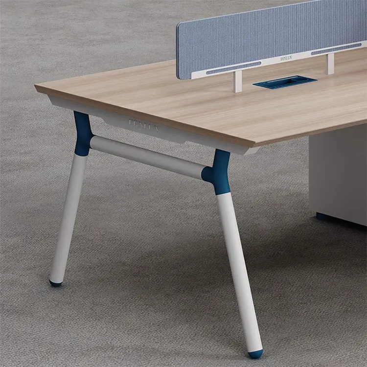 Simple Design Full Service Classic Home Corner Company Work Staff Melamine MDF Table Office Computer Desk