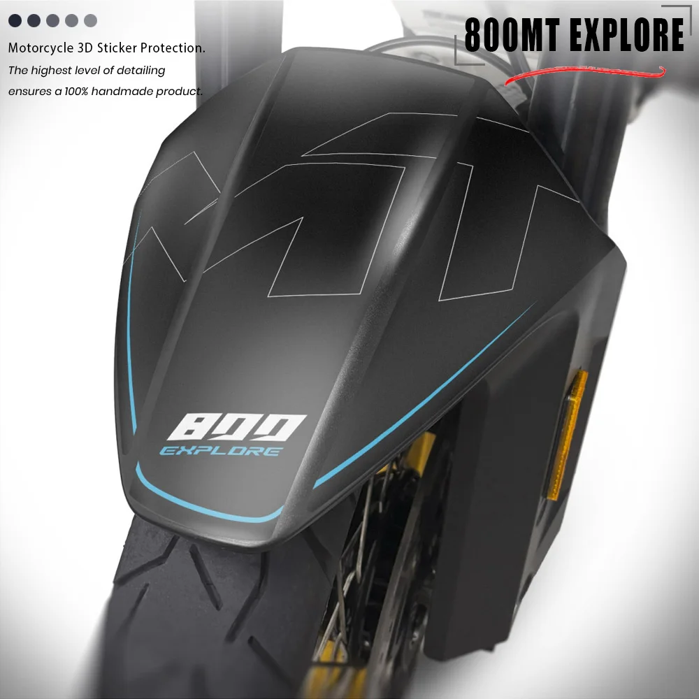 

For CFMoto 800 MT Explore 800MT Sport 2025 Motorcycle Accessories Fender Protector 3D Resin Sticker