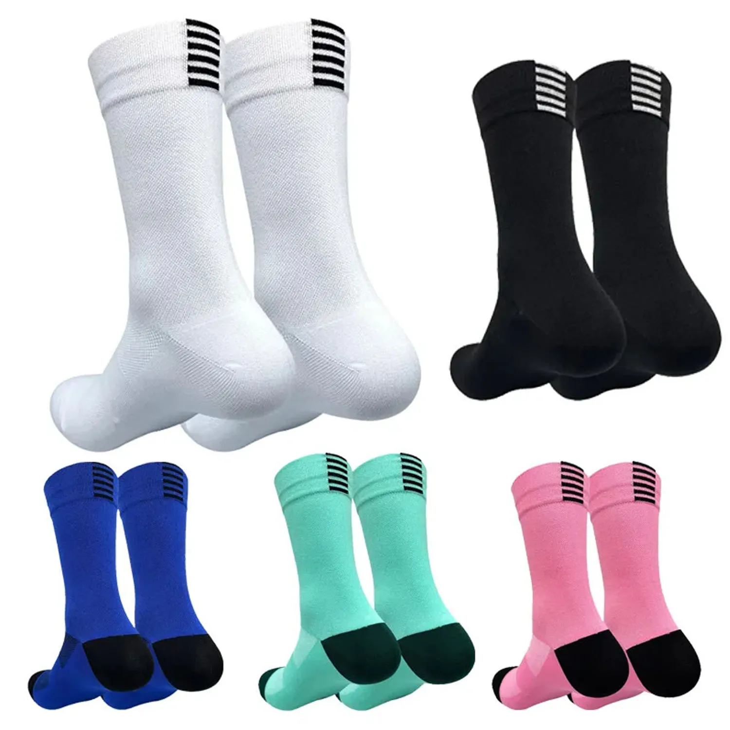

1Pair Cycling Socks Men Road Bicycle Socks High Quality Professional Competition Sport Riding Soccer Mesh Breathable Bike Sock