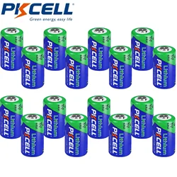 PKCDELL 16PCS 3V Lithium Battery DLCR2 CR15H270 KCR2 Non-Rechargeable Lithium CR2 3 Volt Batteries For Night-Vision Goggles