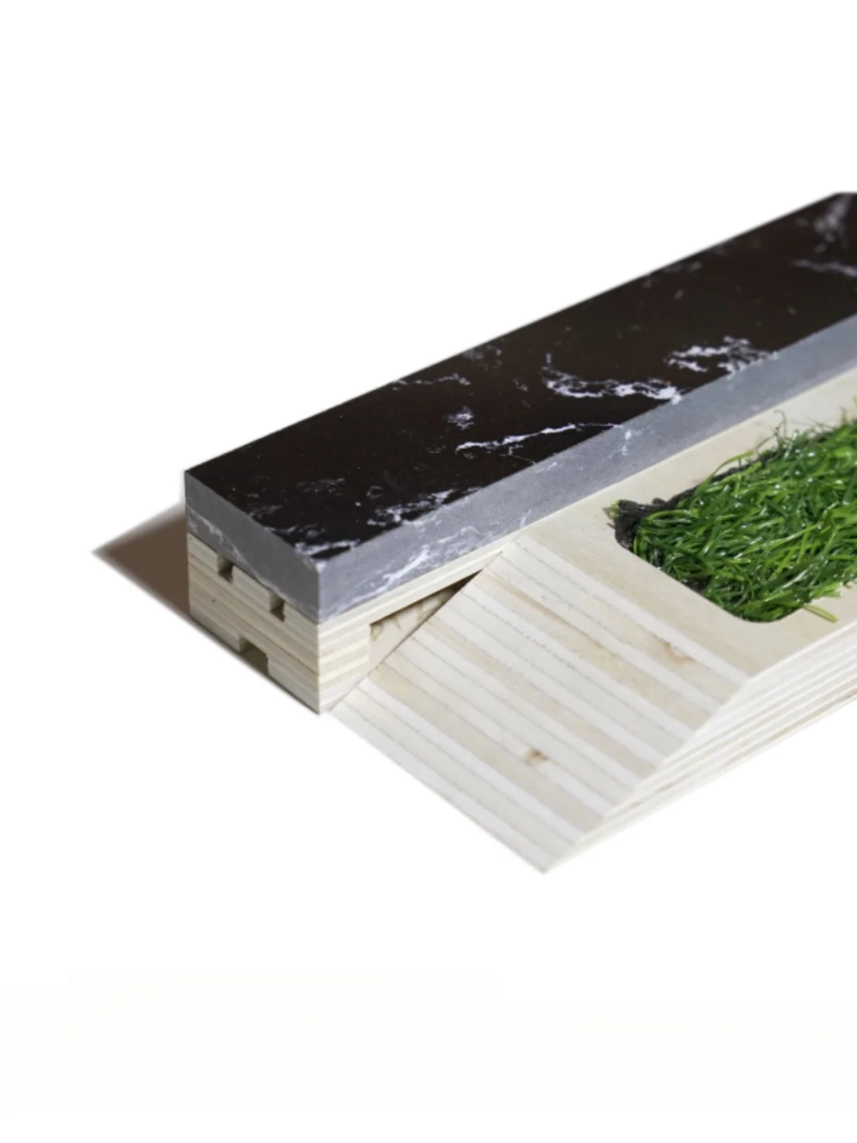 DTZERO Professional Marble Slope Props Finger Skateboard Toy Wooden Construction Model Static Toy for All Ages
