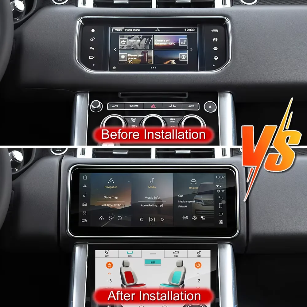 Android Car Radio For Land Rover Sport L494 Vogue L405 Velar L560 2013-2017 Multimedia Player CarPlay Auto Retains the OEM Menu