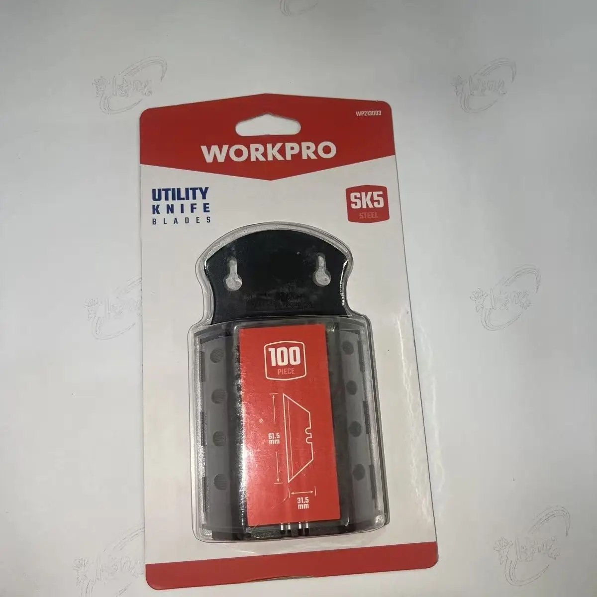 Industrial Grade 100-Piece SK5 Practical Blades with Box T-Type Blades Trapezoidal Blades
