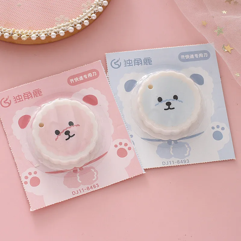 Cute Bear Utility Knife Cartoon Box Disassembly Express Small Knife Mini Carry-on Student Paper Cutting Gift Box