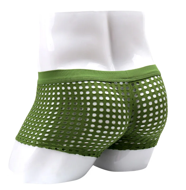 

Mens Sexy Underwear See Through Boxer Shorts Mesh Erotic Big Bulge Pouch Gay Lingerie XXXL Ropa Interior Transparente