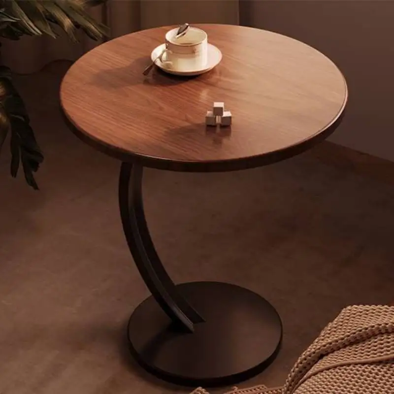 Meja kopi logam estetika desain ruang tamu meja kopi minimalis Premium kayu Modern Tavolino Da Salotto furnitur