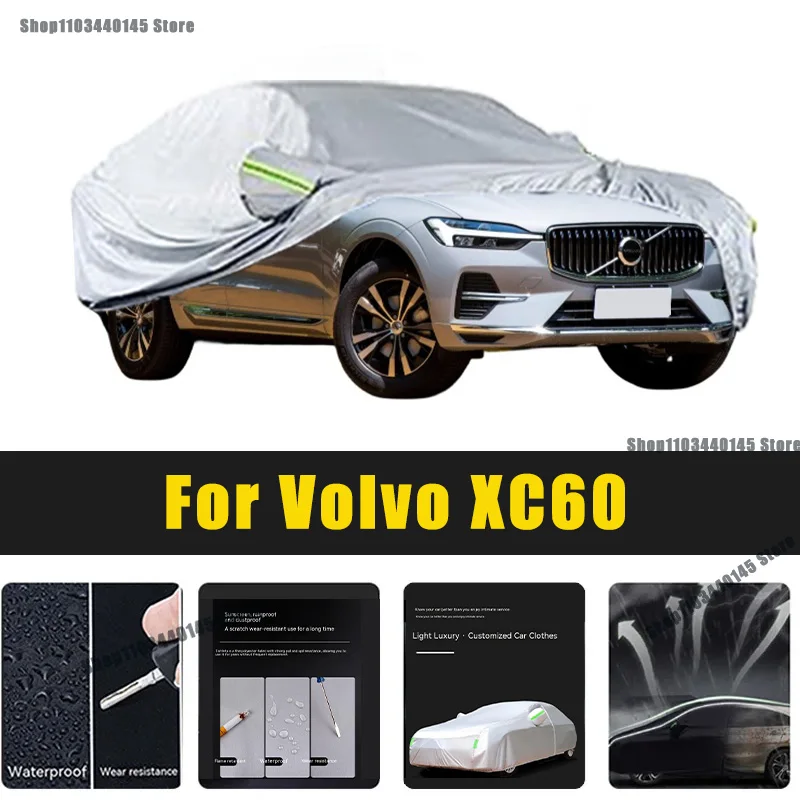 

Full Car Covers Outdoor Sun UV Protection Dust Rain Snow Oxford cover Protective For Volvo XC60 Accessories car umbrella