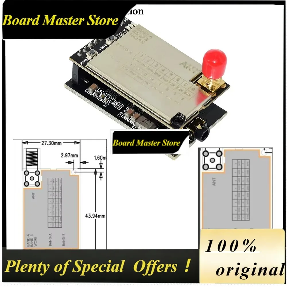BoMs3.3Ghz 10W High Power VTX 16CH Video Transmitter With CNC Shell Supports IRC Tramp Protocol 3.3GHz VRX For FPV Long Range Dr