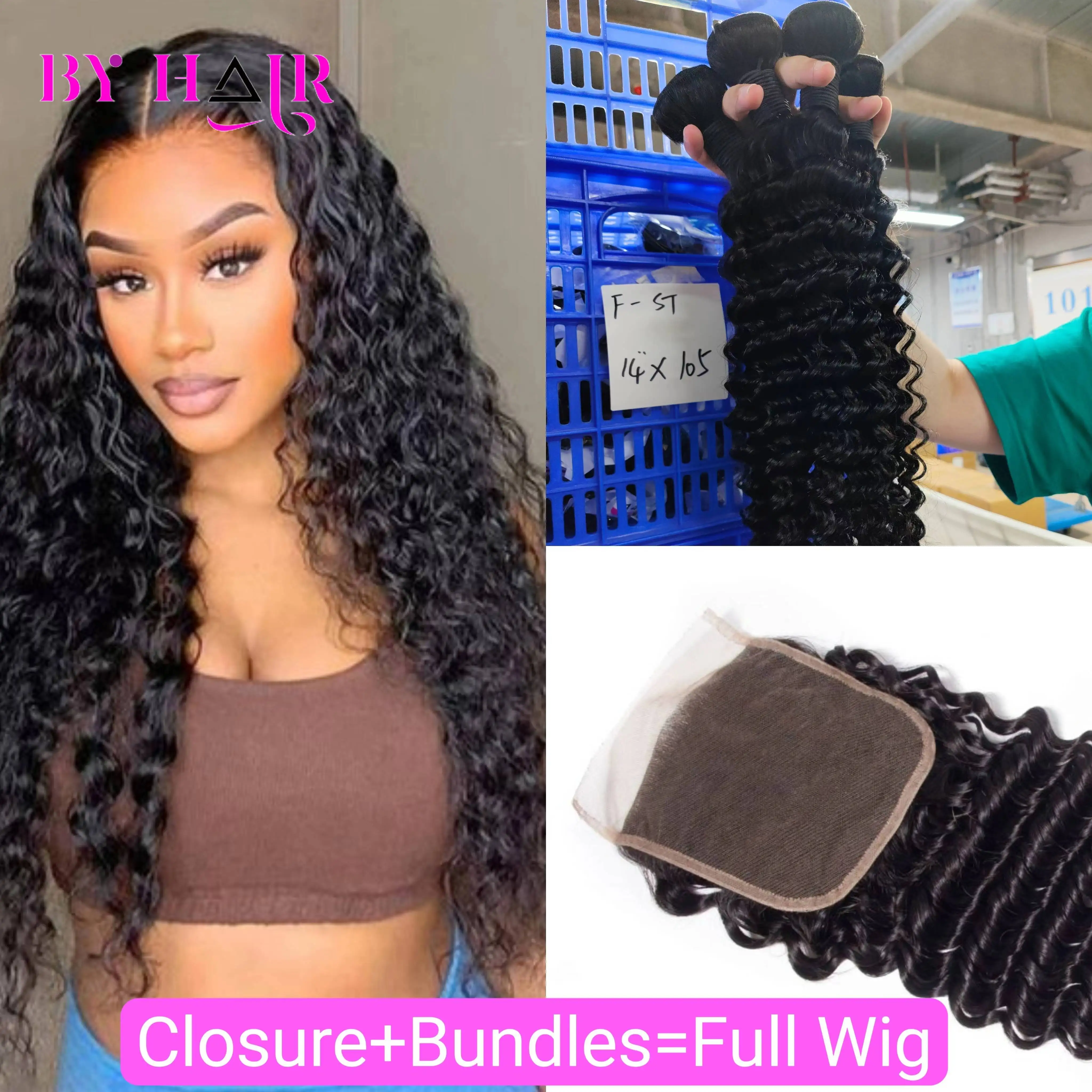 Deep Wave 4x4 5x5 Transparent Swiss Lace Closure Human Hair 13x4 13x6 Lace Frontal Brazilian Human Hair Only 100% Remy Free Part