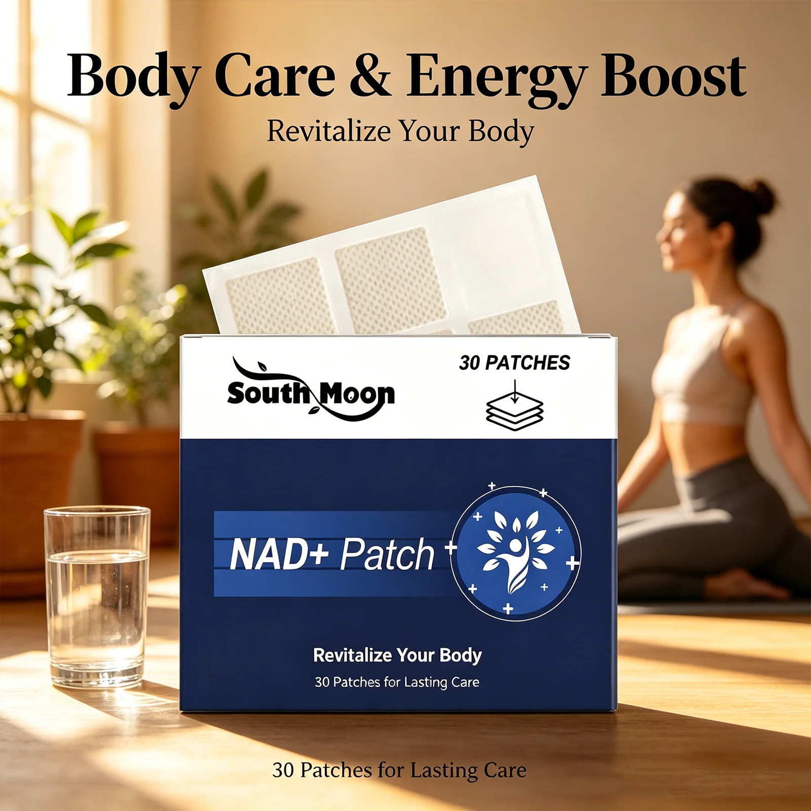 South Moon Nad+ Patch Fatigue Relieving Physical  Vitality Supporting Stable Absorption Comfortable Fit Daily Energy Care Patch