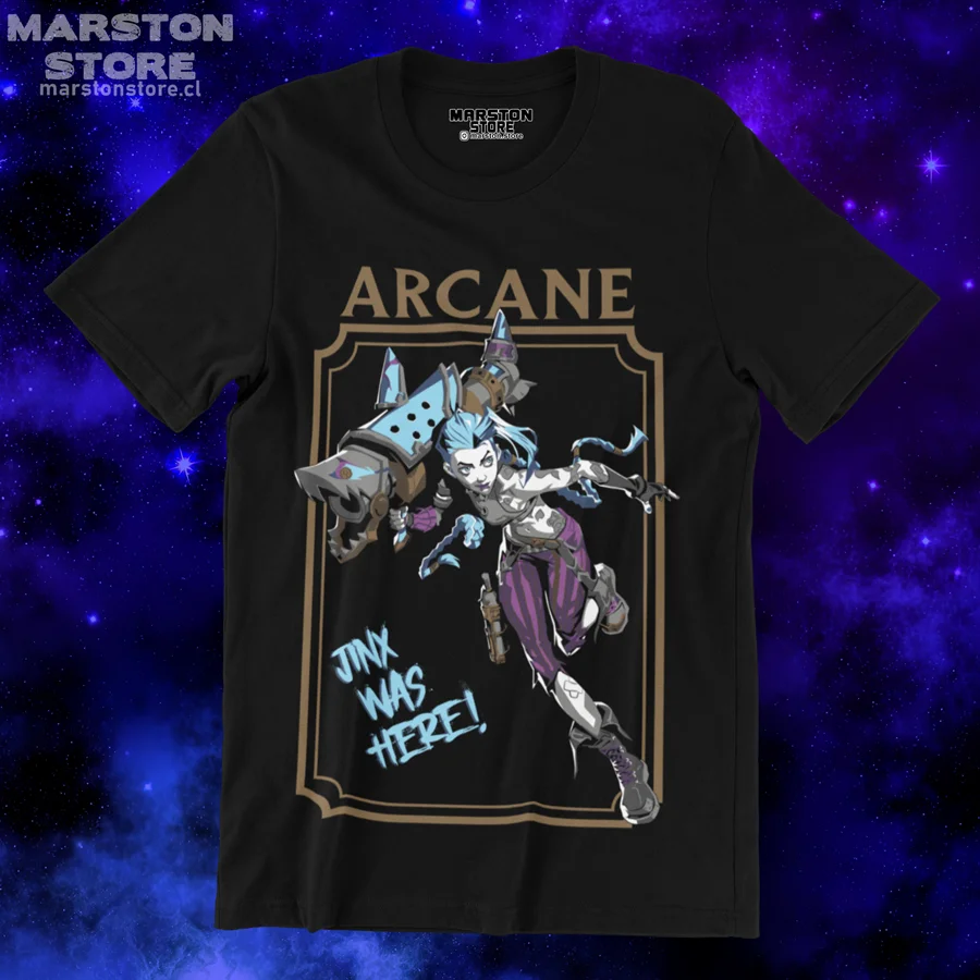 

Jinx Arcane T-Shirt Japanese Anime Cartoon Gift T-Shirt All Size 41