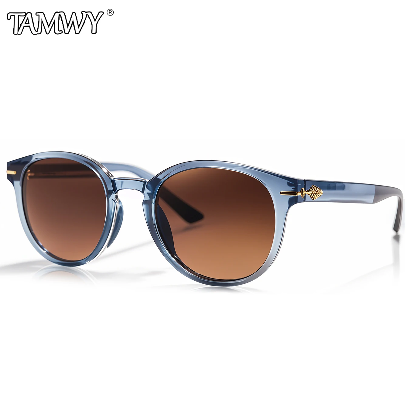 Vintage-Sonnenbrille mit Box für Herren und Damen, lässige Retro-Rundbrille mit UV-Schutz für Outdoor-Sportarten, Laufen, Wandern, Radfahren