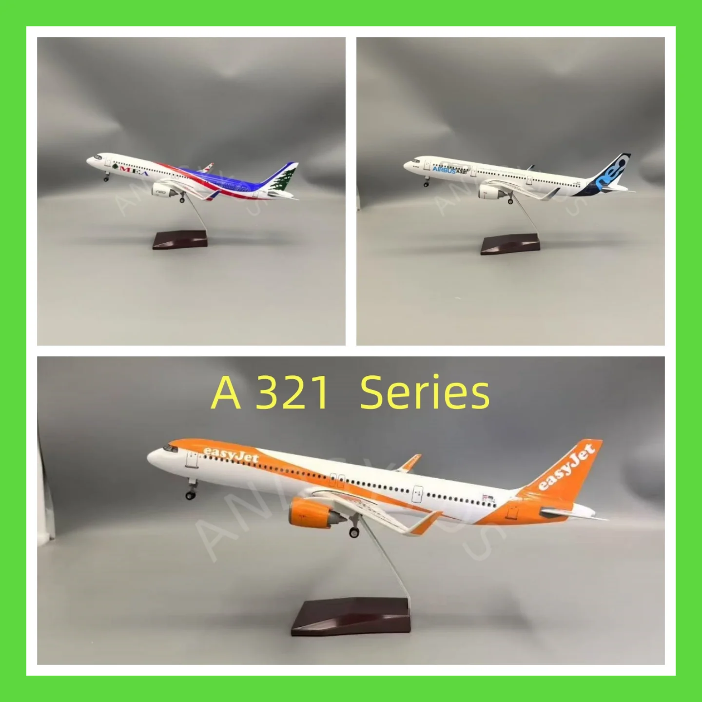 

44CM Scale Aircraft A321 Series Airlines Home Decoration Luxury Airbus 321 Resin Plane Model Airplane Collected Gift By Aviation