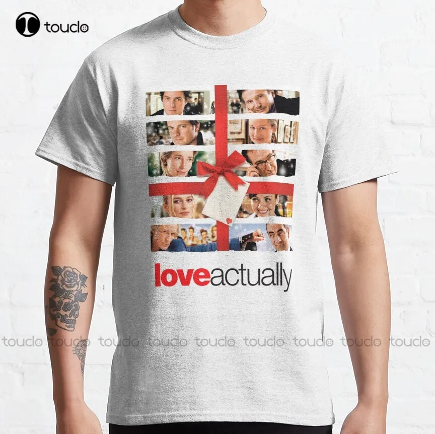 Love Actually Classic T-Shirt Black Tee Shirts For Men Custom Aldult Teen Unisex Digital Printing Tee Shirt Fashion Funny New