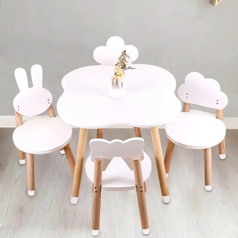 2026 Hot Sale Children Furniture Sets Kindergarten Furniture Wooden Kids Table and Chairs Set Toddler Desk for Kids