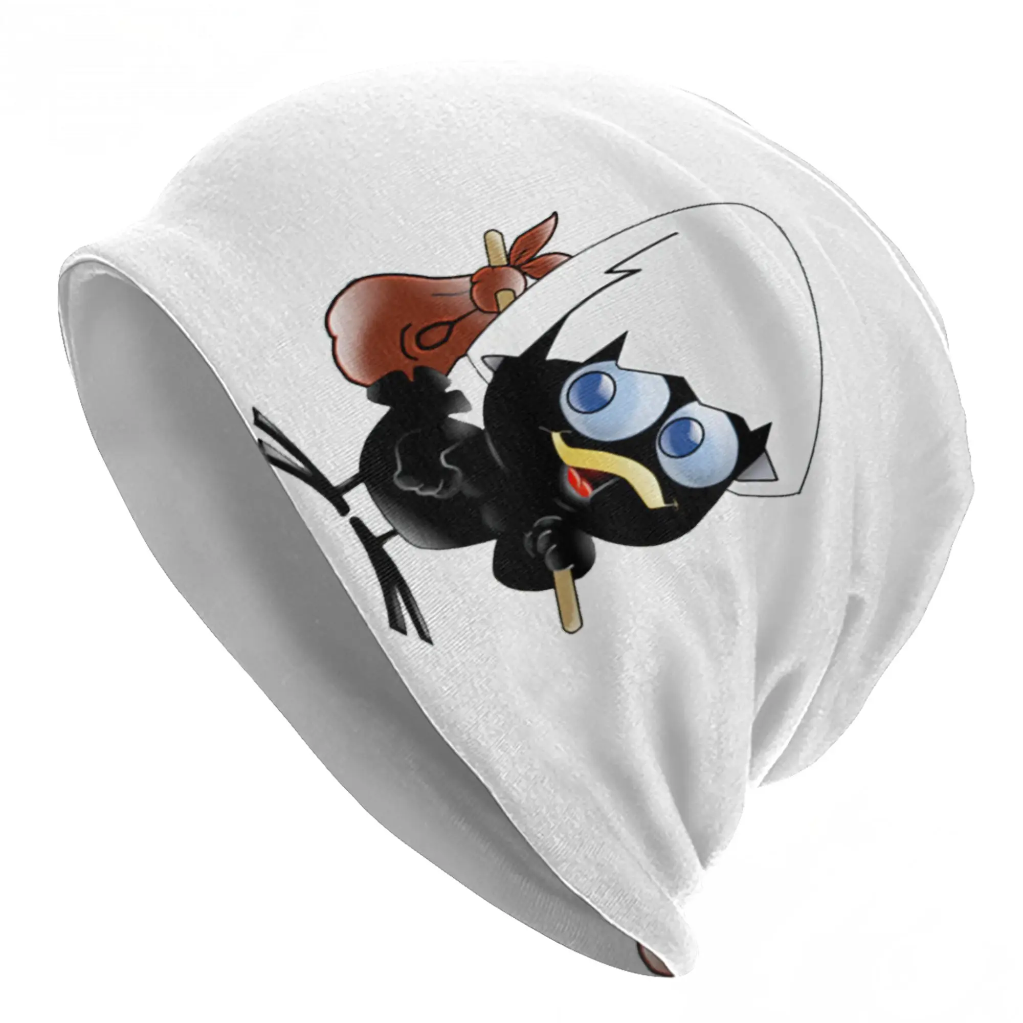 Cartoon Black Chick Calimero Cap  Fashion Men Women Ski Skullies Beanies Hat Spring Warm Dual-use Bonnet Hats
