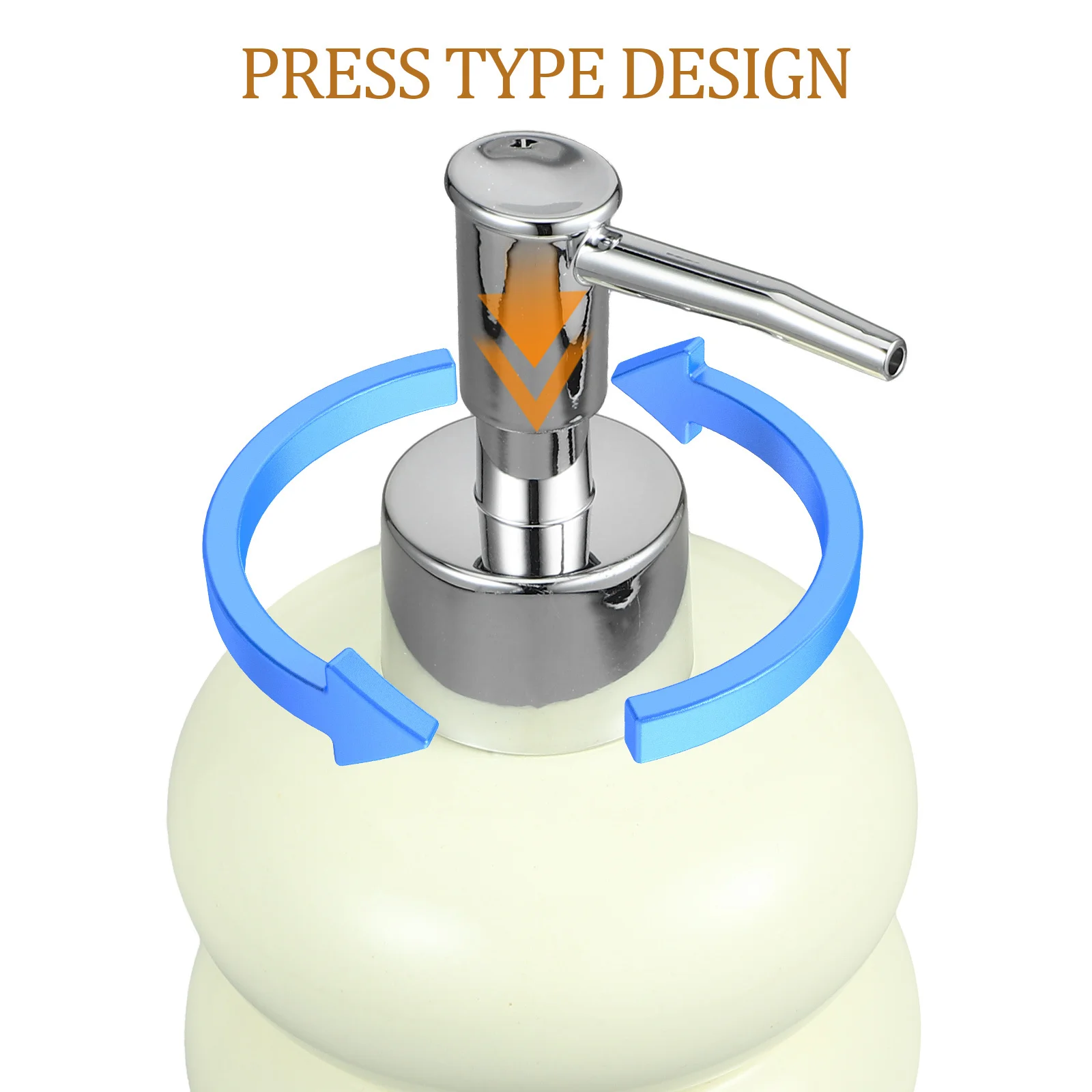 Dispenser di sapone in ceramica placcato argento pressa ricaricabile bottiglia di sapone per le mani lozione shampoo bagno cucina