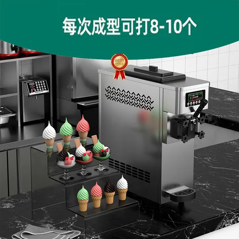 

Коммерческая машина для мороженого, настольный автомат для продажи мороженого из нержавеющей стали, машина для мороженого с одной головкой