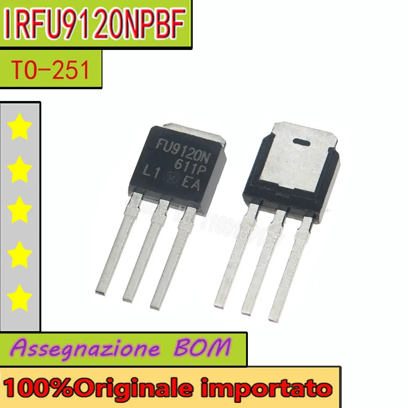  FU9120N IRFU9120NPBF  IRFU9120N TO-251  P trench FET 6.6A  100V