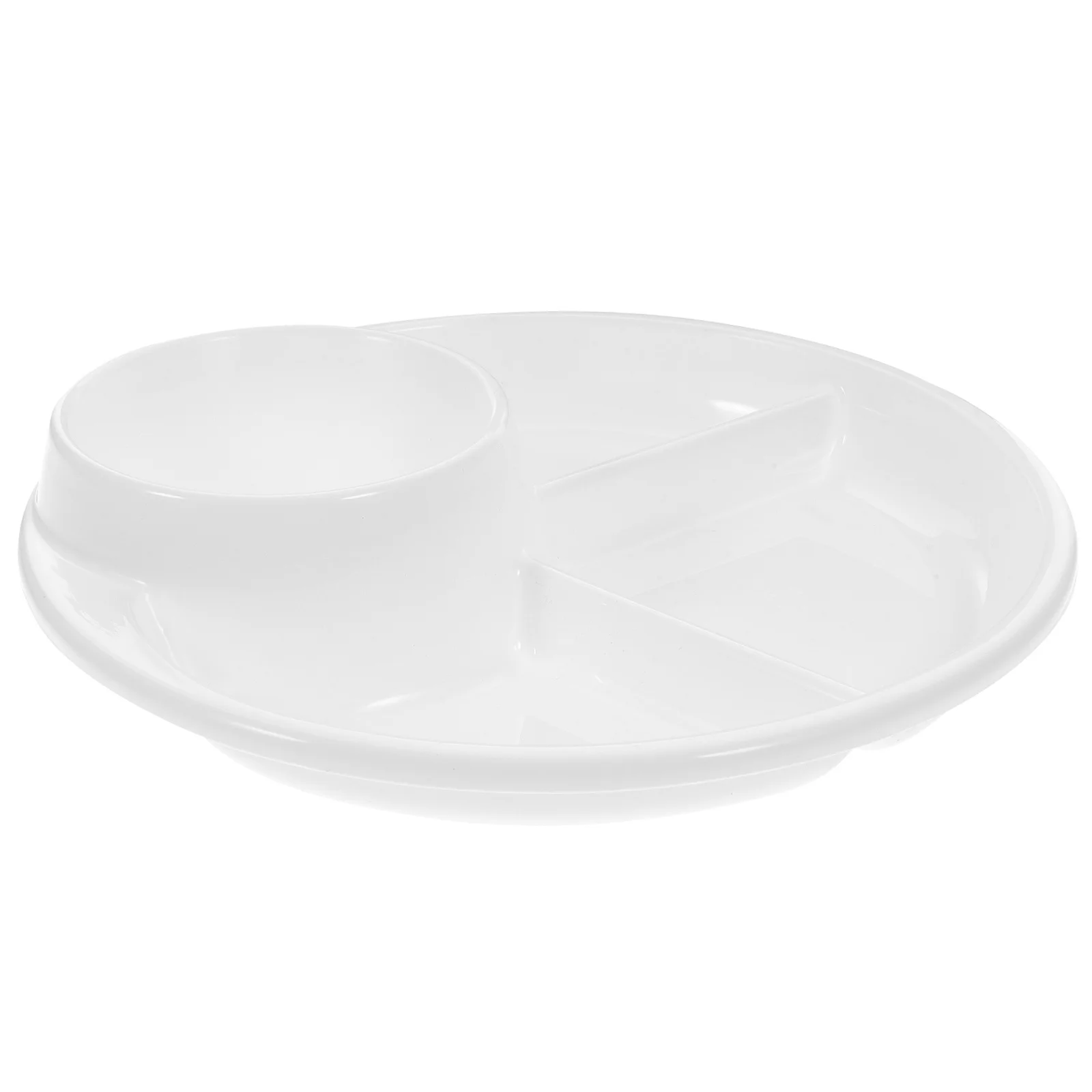 Plateau de service à compartiment, assiettes à dîner, plat sectionné pour adultes, plateaux de contrôle des portions, nourriture