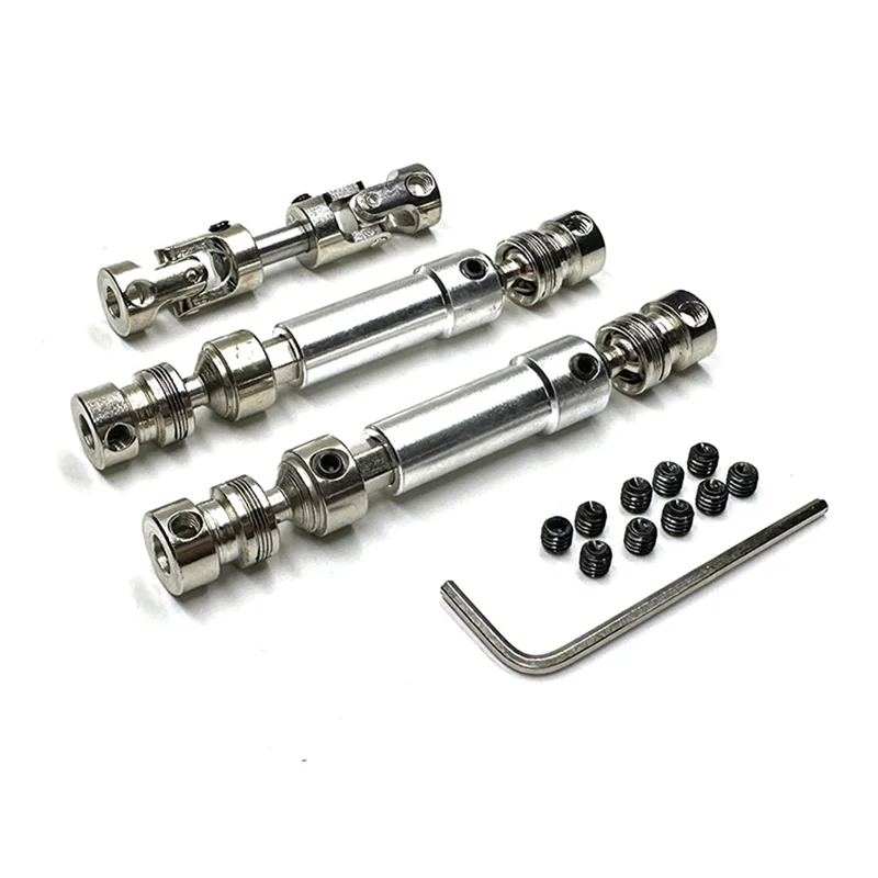 3Pcs Metal Drive Shaft CVD Driveshaft for MN128 MN86 MN86S MN86K MN86KS MN G500 1/12 RC Car Upgrade Parts Accessories,3