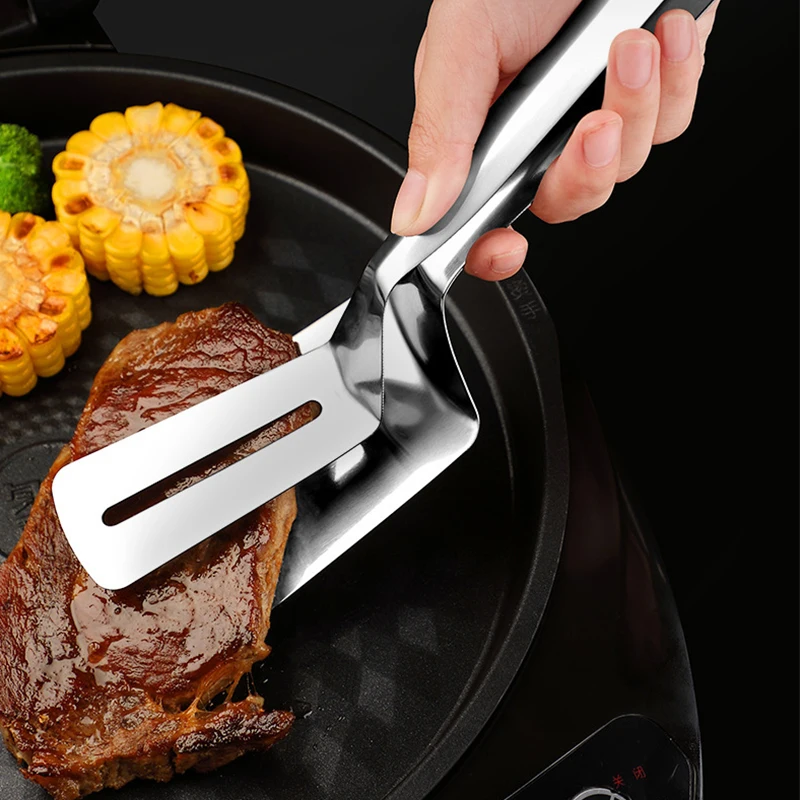 304 Stainless Steel Food Tongs LMulti-purpose Non-Slip Barbecue Tongs Steak Tongs Kitchen Cooking Tools Kitchen Accessories