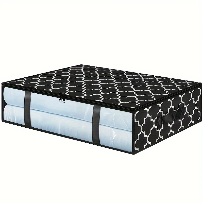 

Bins, 3PCS Clothes , Foldable Blanket Bags, Under Bed Containers for Organizing, Clothing, Bedroom, Comforter, Closet, Dorm, Q