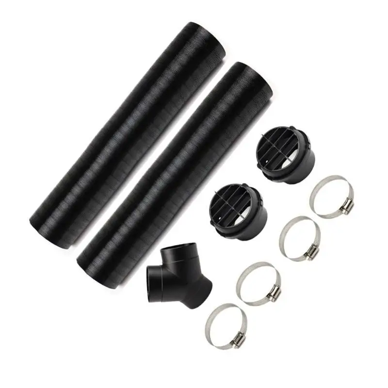 

31BC Air Vent Ducting Y-shaped Piece Elbow Pipe Outlet Exhaust Joiner Connector Kits