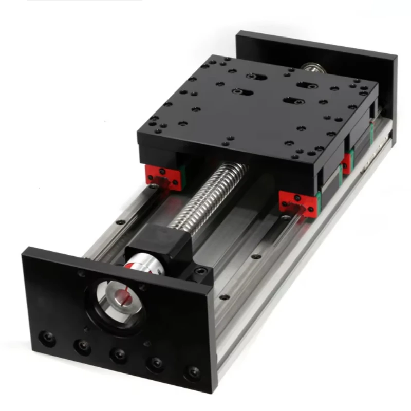 Heavy duty linear module 400 mm travel with linear guides and ball screws for numerical control of machine tools