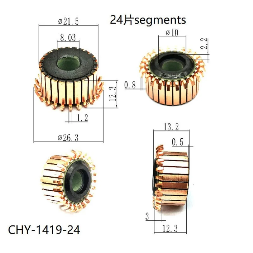 generacji prostownika 21,5*8,03*12,3*24P, медная головка Chy-1419-24