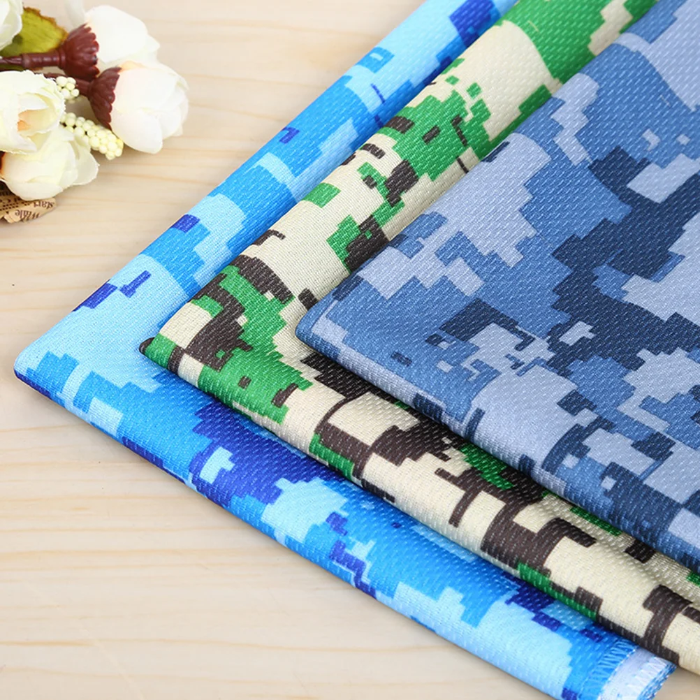 3 Pcs Microfiber Towels Summer Cooling Quick Dry Printed Yoga Outdoor Accessories Camouflage Travel Man Coldness Sense