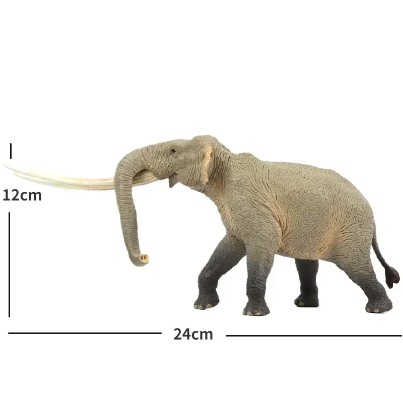 TNG Modelo Animal Pré-histórico Huanghe Stegodon Elefante Figuras de Brinquedo Desktop Deco
