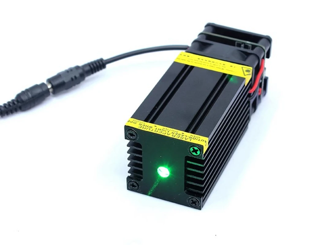 520nm 3W high-power Green Laser Module TTL bird driving laser 12V PWM laser landmark laser lamp