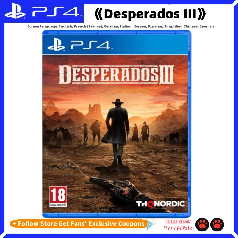 

Sony Playstation 4 PS4 Game CD Desperados III NEW 100% Official Original Game Card Deal Playstation 4 PS4 PS5 Desperados III