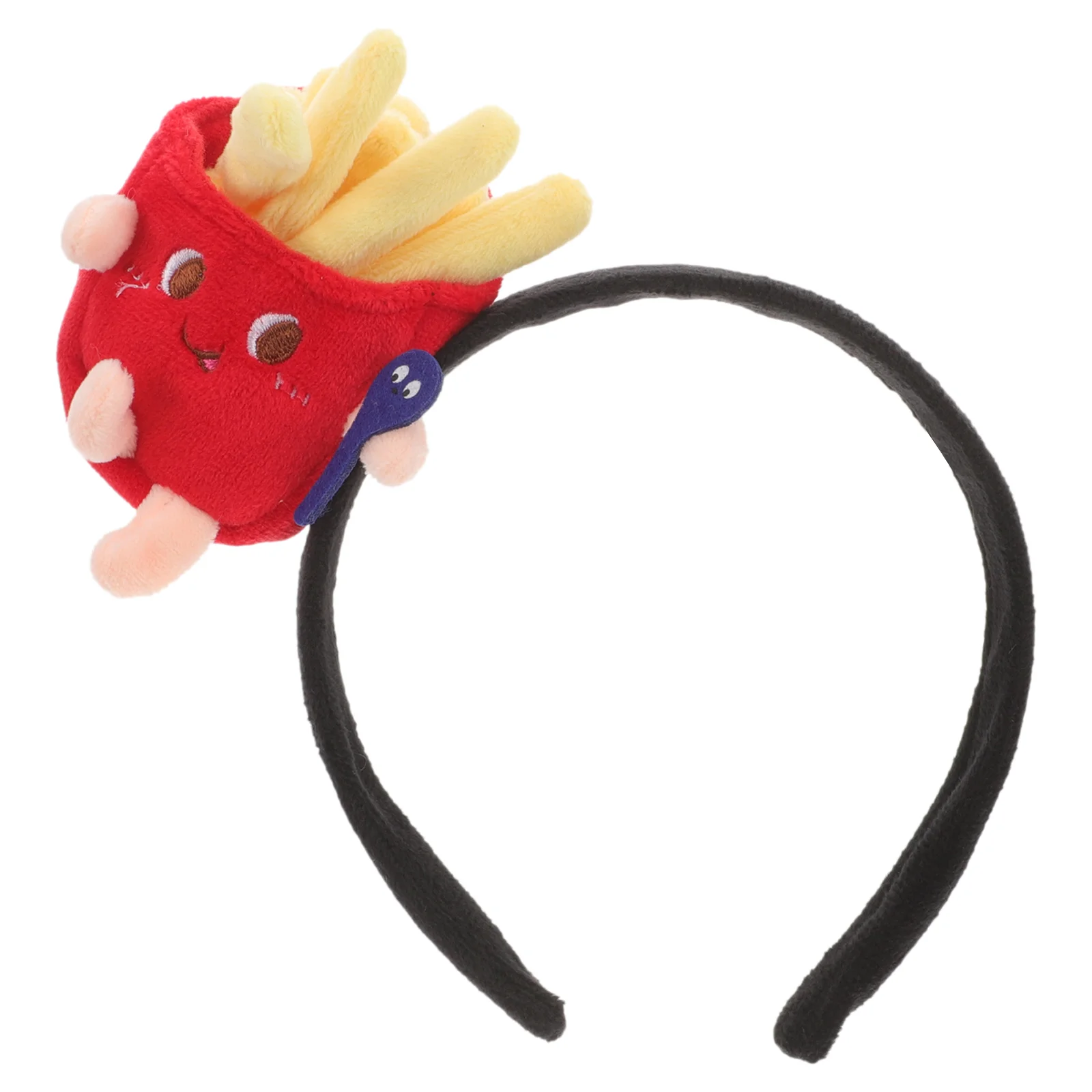 Food Cartoon Funny French Fries Head Button Cosplay Headband Fabric Child Tomato Sauce