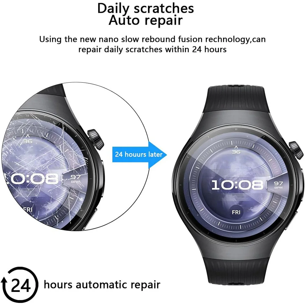 1-6 قطعة حامي الشاشة لهواوي ساعة 5 46 مللي متر 42 مللي متر Smartwatch هيدروجيل فيلم لهواوي ساعة 5 42 مللي متر 46 مللي متر لا الزجاج اكسسوارات #6