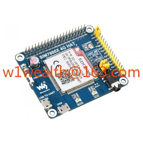 SIM7600E-H 4g HAT LTE Cat-4 4G/3G/2G GNSS para Raspberry Pi 4 Kit