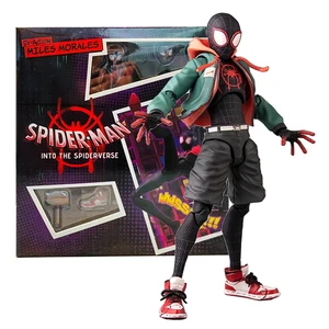 SVアクションスパイダーマンマイルズモラレスアクションフィギュアコレクションセンチネルマーベルスパイダーマンはスパイダーの詩のフィギュアモデルおもちゃ 12ベストセールスマイルズモラレストイフィギュア-5