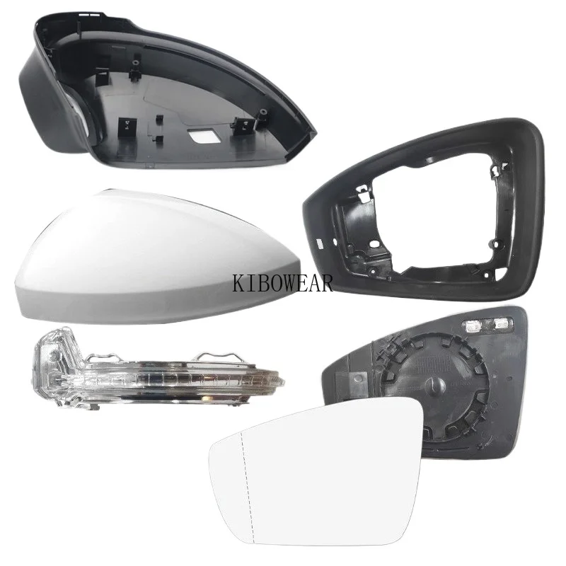 Side Mirror Frame Cover Glass trim Bottom For VW Tiguan 2017 2018 2019 2020 Auto Rearview replace Wing Cap trim turn signal