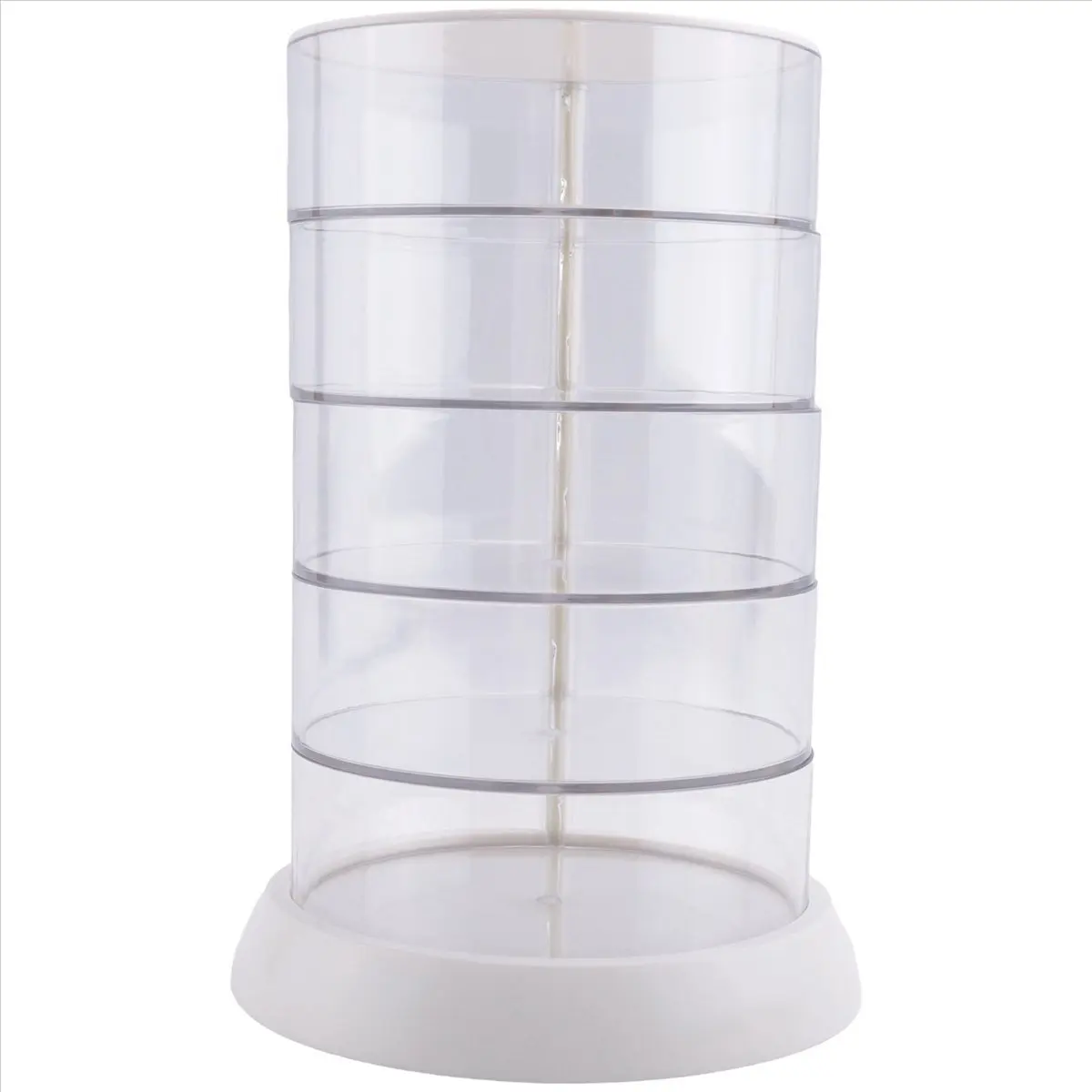 Stable- 360° Rotating Hair Accessories Organizer, Bathroom Container for Headband, Bows, Hair Tie, Hair Tools, Scrunchie