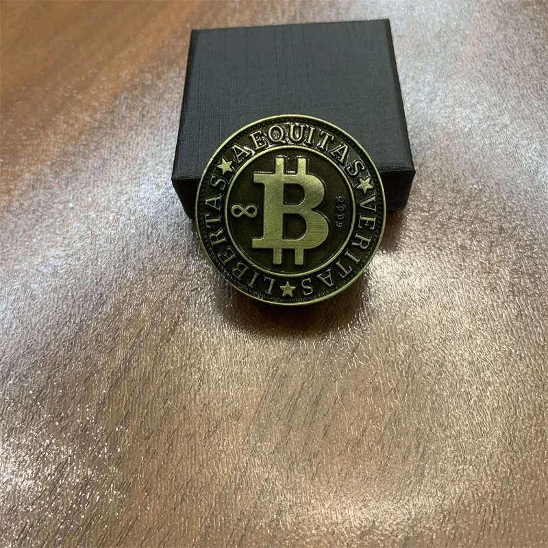 Moneda de empuje magnética, placa de empuje de Bitcoin háptico EDC, juguete para aliviar el estrés, Mini juguete sensorial de aleación de Metal antiestrés para adultos