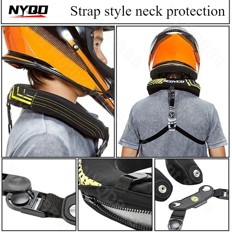 

Защита шеи Защитное снаряжение для мотоцикла Защита для гонок по бездорожью Защита от падения Всесезонная защита шеи на шоссе Один размер Подходит