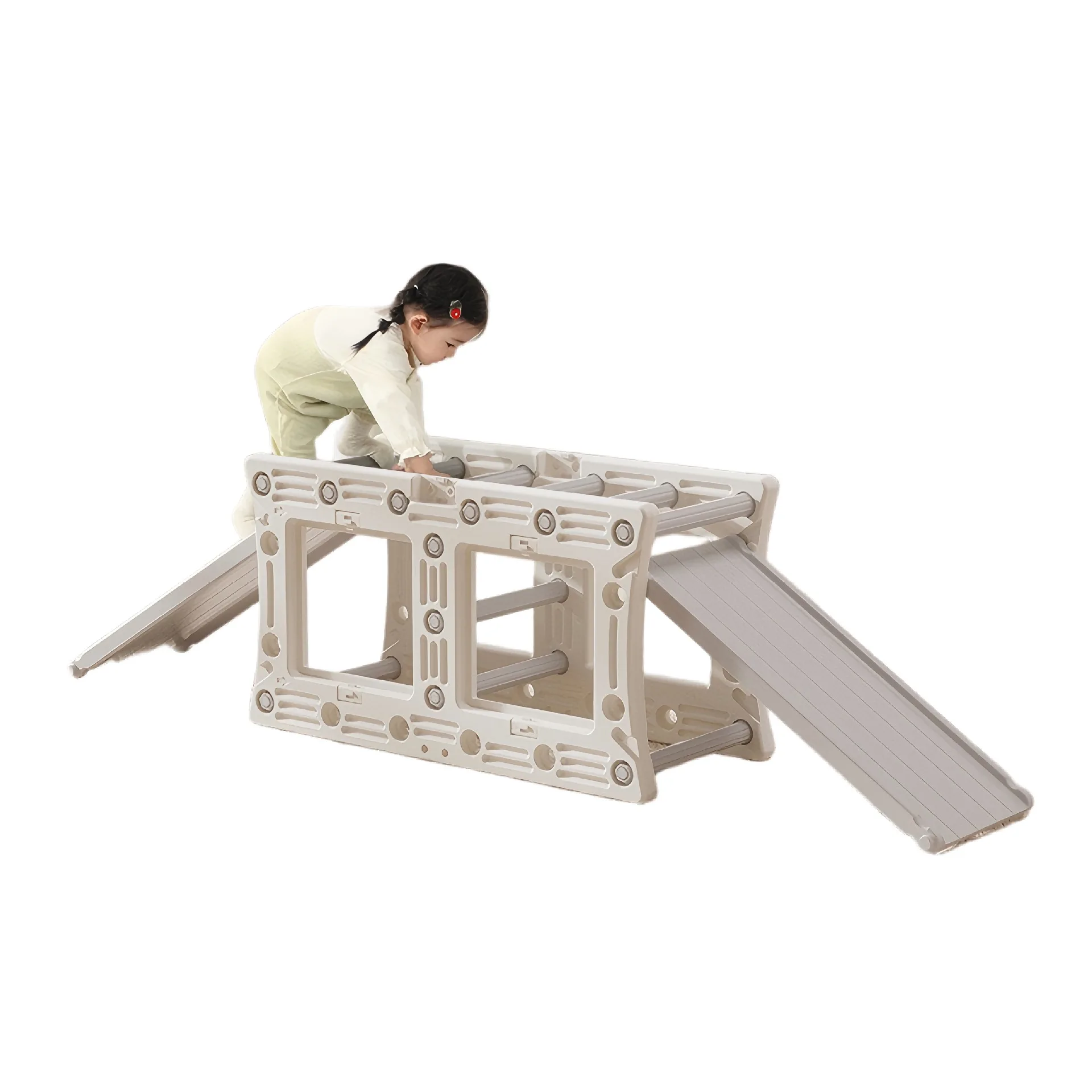 

Children's Indoor Climbing Frame & Slide Sensory Training Toy